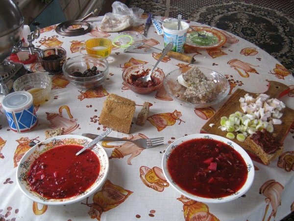 деревенский обед