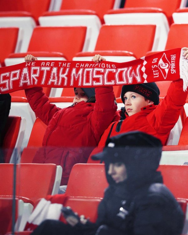 фанатский сектор спартака