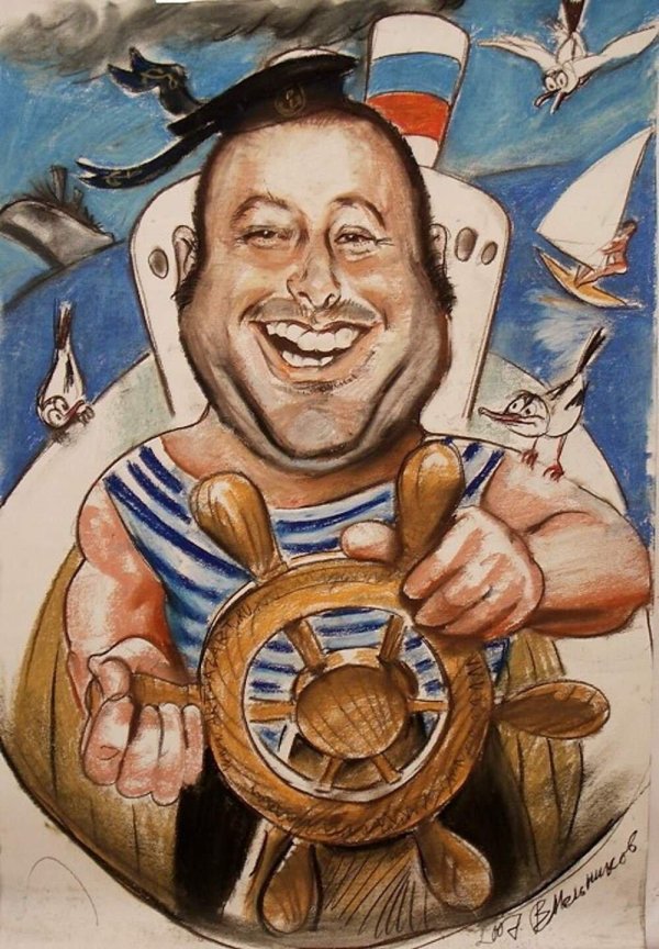 шарж десантник