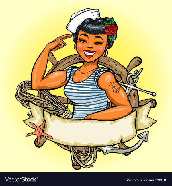 морячка рисунок