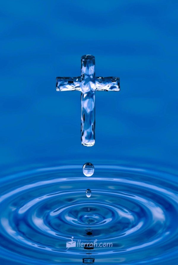 крест в воде