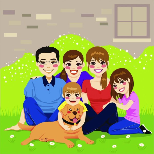 семья мультяшные