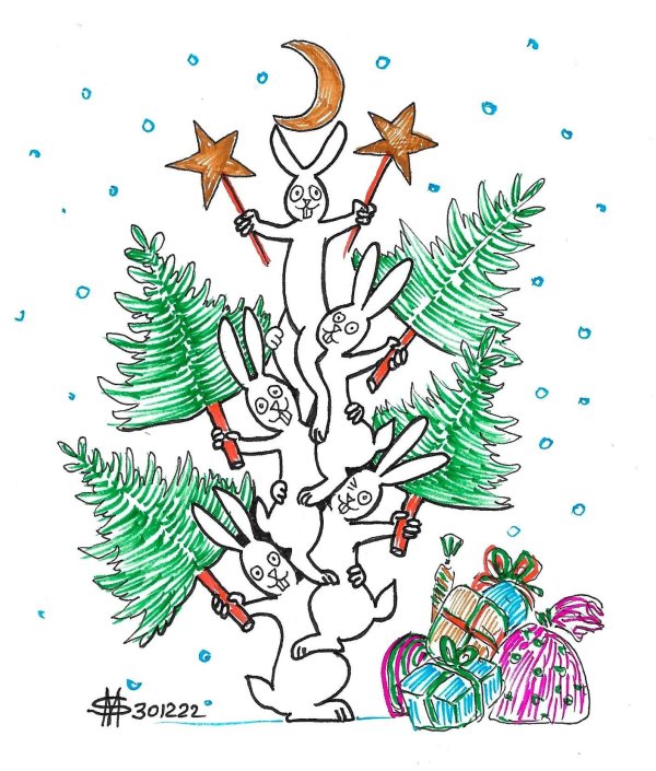карикатурная ёлка