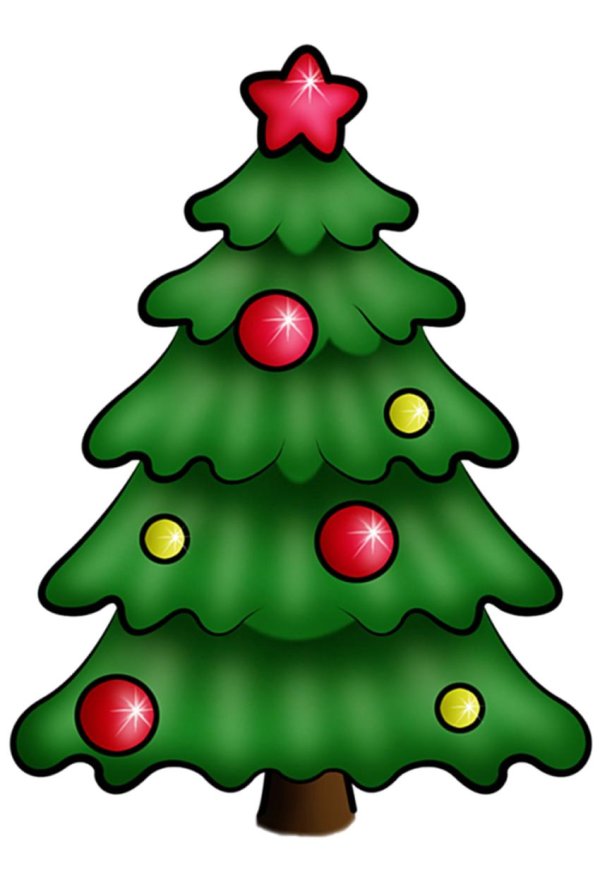 елочка рисунок для детей