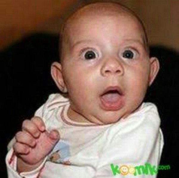 удивление ребенка