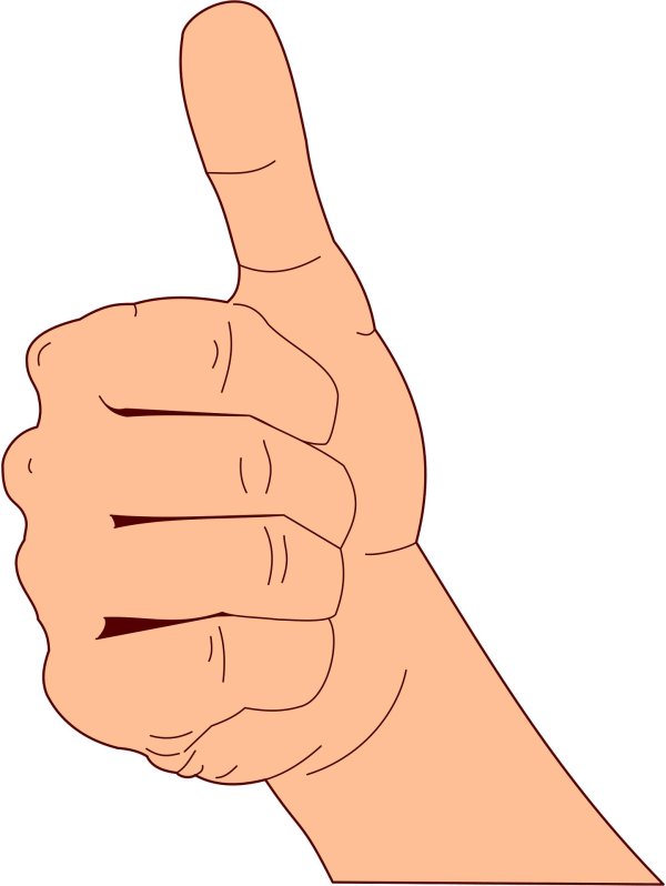 большой палец рисунок