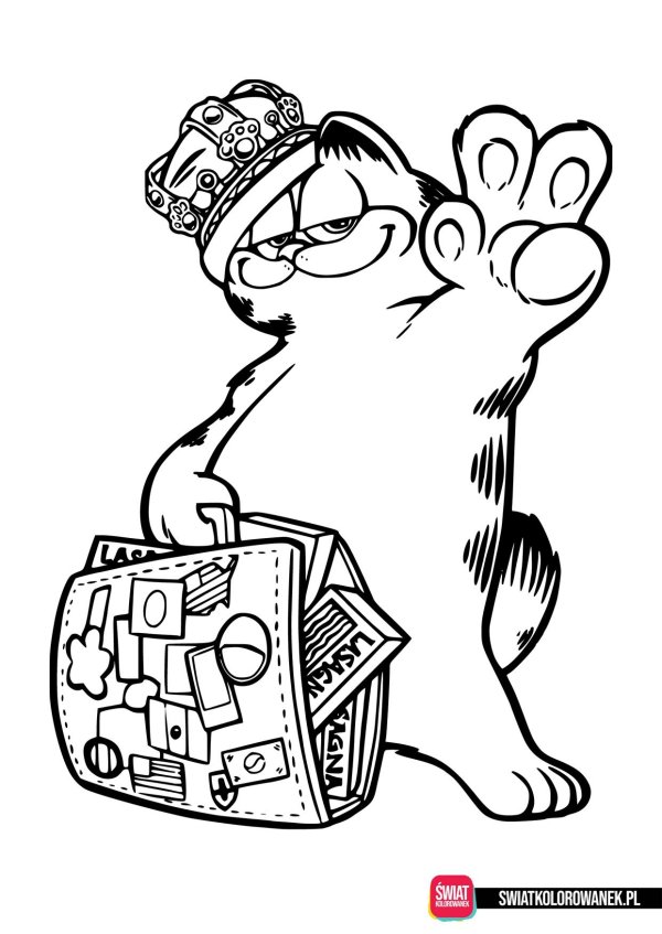 кот гарфилд рисунки