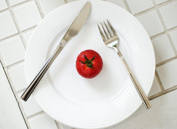 тарелка с едой