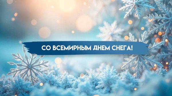 с днем снега