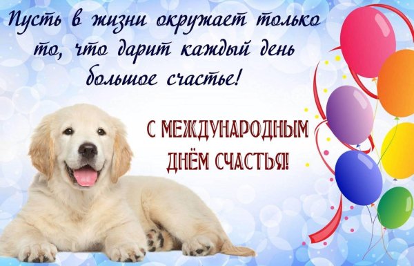 международный день собачьего счастья