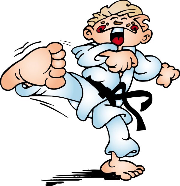 каратист мультяшный