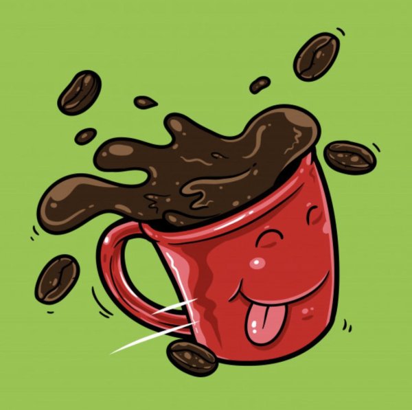 кофе мультяшное