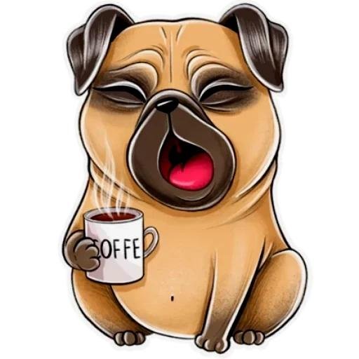 стикерпак мопсы