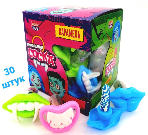 карамель прикольная соска 35гр30шт12 блоков