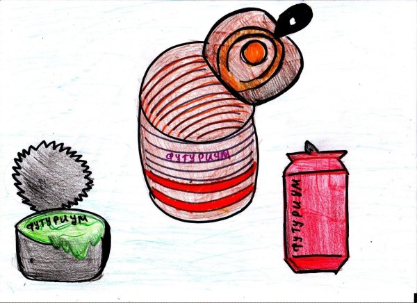 рисунок консервной банки