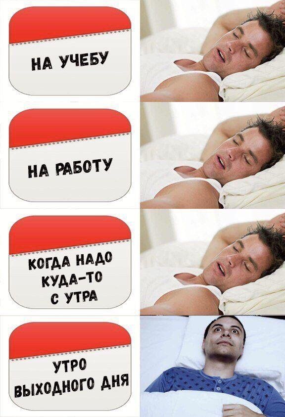 утро выходного дня