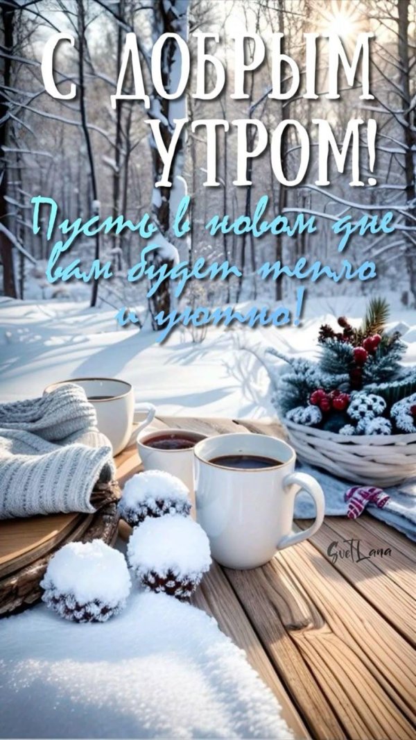 с добрым зимнем утром