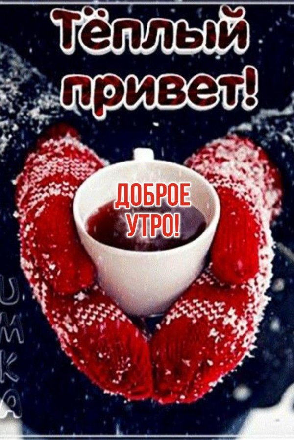 добрая зимнее утро