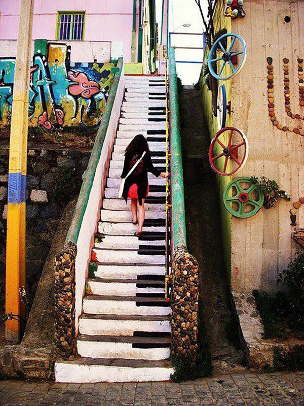 piano stairs