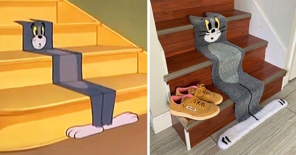 ковер том и джерри на лестницу