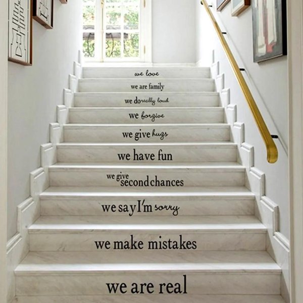 наклейки на лестницу