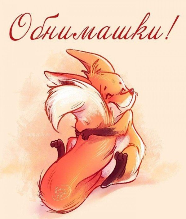 обнять лисичку бесценно