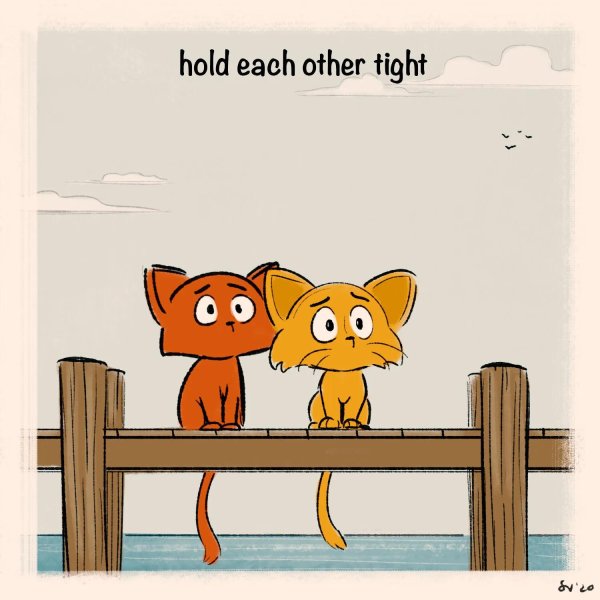 обнимашки друзей