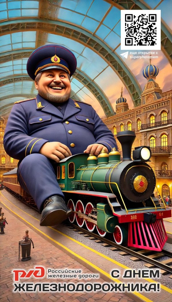 открытка ко дню железнодорожника