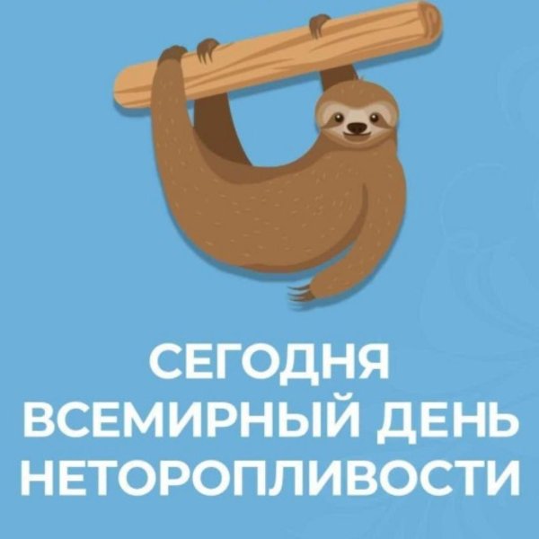 всемирный день неторопливости