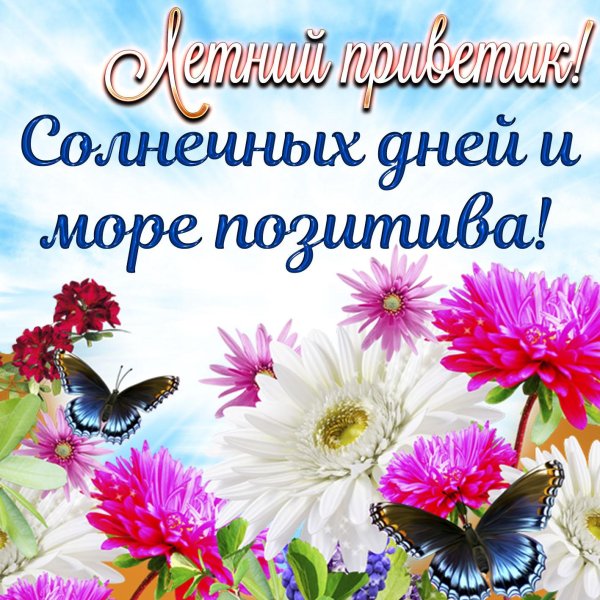 с хорошим летним днем