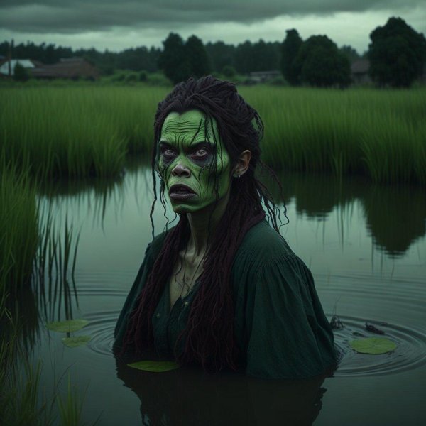 кикимора на болоте