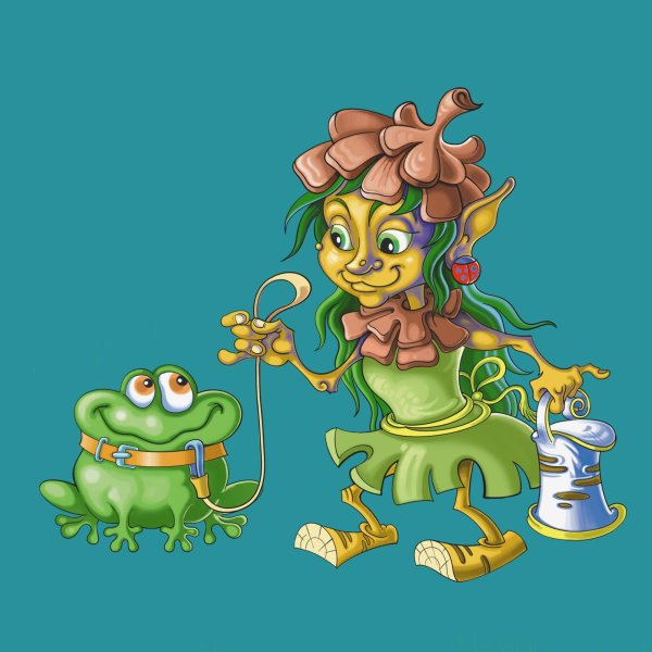 рисунок кикимора