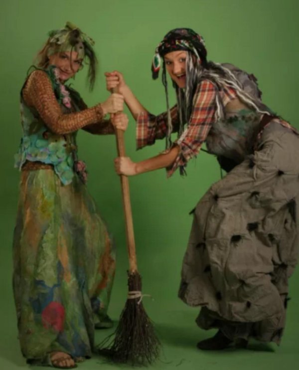 костюм бабы яги взрослый своими руками из подручных материалов