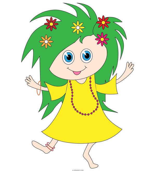 рисунок кикимора