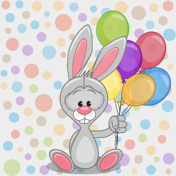 зайка с шариками