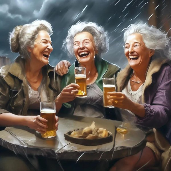 веселая старушка