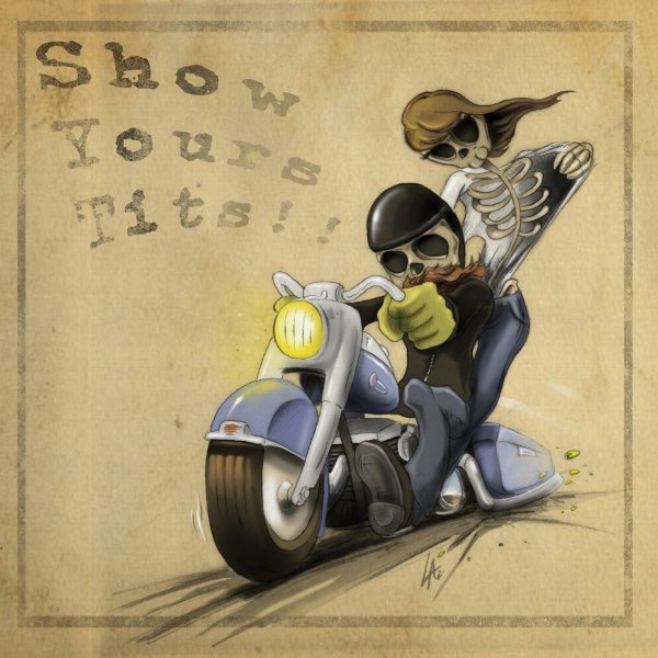 рисованные байкеры