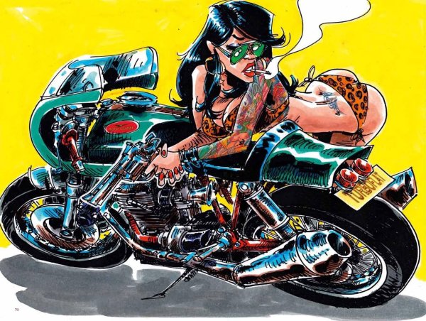 мото рисунки