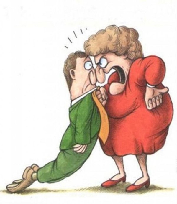 женщина карикатура