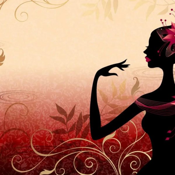 силуэт девушек