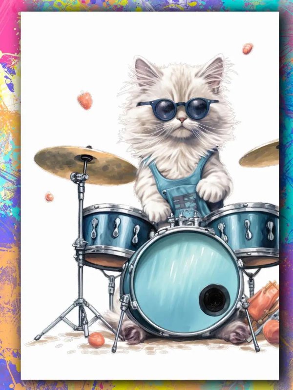 кот барабанщик