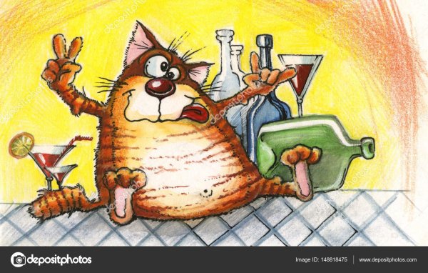 рисованные коты