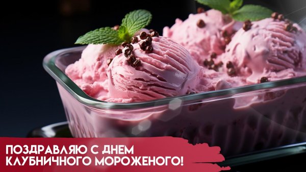 день клубничного мороженого