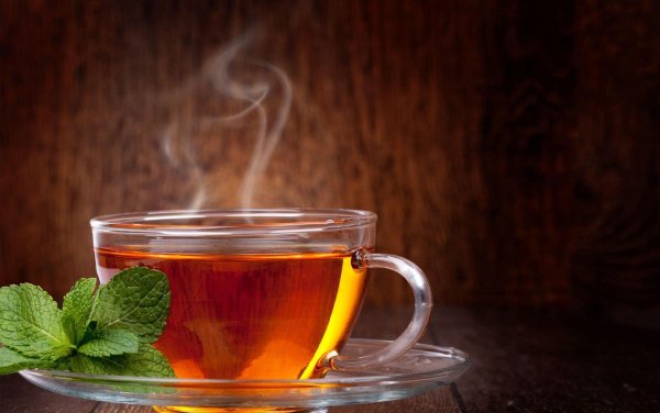 горячий чай