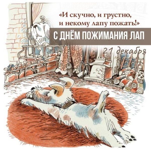 день пожимания лап