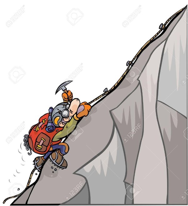 скалолаз рисунок