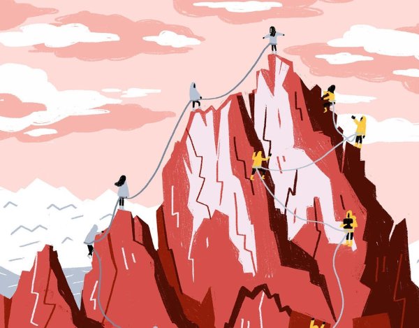 скалолаз рисунок