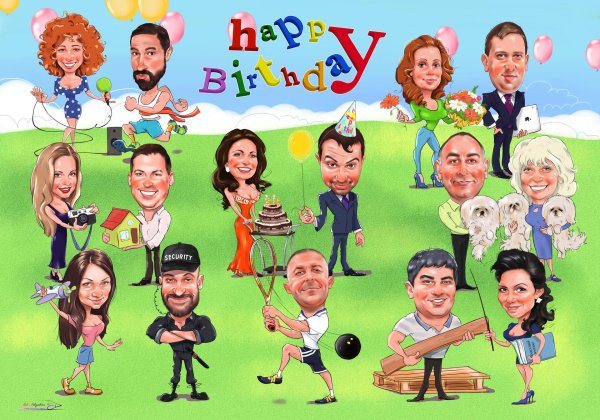 коллективный шарж