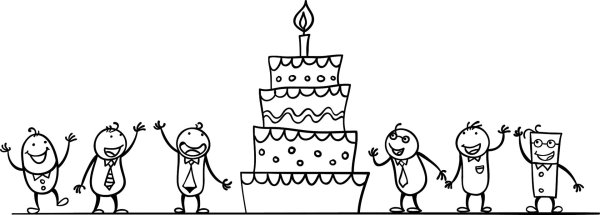 тортик раскраска для детей