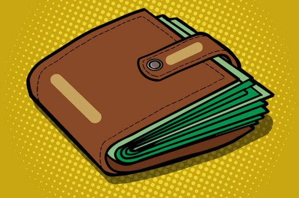 поп арт кошелек